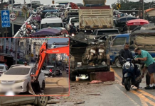 ตำรวจภาค9ขออภัยใช้แบคโฮดันรถเปิดช่องจราจร-พร้อมรับผิดชอบเจ้าของ