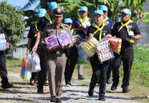 ตำรวจจิตอาสาคนวังน้ำเขียวรวมใจดูแลผู้อพยพ