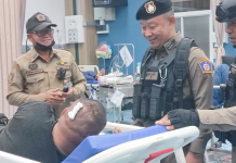 รองผู้การสระแก้วเยี่ยมดต.โคกสูงบาดเจ็บจาก BM21ตกใส่