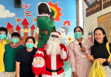 ส.ท่องเที่ยวเขาใหญ่ร่วมเครือข่ายแต่งซานต้าให้กำลังใจเด็กป่วยรพ.ปากช่องนานา