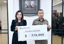 มูลนิธิราชกรุ๊ปมอบเงินสนับสนุนให้กำลังใจตชด.บาดเจ็บรบศึกเขมร