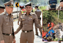 ผู้การโคราชตรวจที่เกิดเหตุรถตู้ตกข้างทางโค้งอันตรายวังน้ำเขียวดับ2ศพเจ็บอื้อ