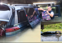 ตำรวจทางหลวงแม่กลองช่วยระทึกรถตู้ขับตกสะพานจมน้ำผดส.ปลอดภัยทุกคน