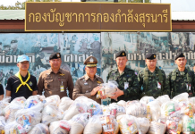 “ผู้การแบนสุรินทร์“ส่งต่อน้ำใจบช.ภ.5-คณะสงฆ์เชียงใหม่ให้แนวหน้าชายแดนไทยเขมร