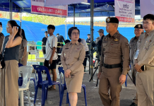 น.1ตระเวนตรวจเยี่ยมหน่วยเลือกตั้งเหตุการณ์ยังปกติ