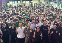 ตำรวจท่องเที่ยวให้ความรู้นักเรียนเทพศิรินทร์เอาตัวรอดในสถานการณ์ฉุกเฉิน