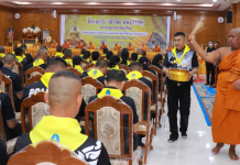 “ผู้การตั้วบุรีรัมย์“ จัดโครงการ “เข้าวัด พัฒนาจิต”