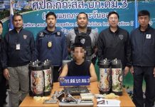 สืบตม.3ล่อซื้อจับชาวจีนเช่าบ้านพัทยาลอบขายแก๊สหัวเราะ