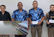 ตำรวจช่วยหวุดหวิดหนุ่มว่ายข้ามคลองแก้บนหลังจับใบดำแต่เกือบจมน้ำตาย