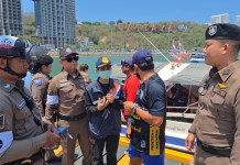 ตำรวจท่องเที่ยวพัทยาดูแลความปลอดภัยทางน้ำให้นทท.