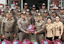 ผบช.ภ.7นำคณะแม่บ้านตำรวจตรวจเยี่ยมโรงพักบางสะพานน้อย
