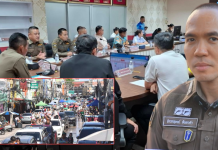 ตำรวจบางละมุงถอดบทเรียนจัดช่องจราจร-คนเล่นน้ำ “วันไหลนาเกลือ”