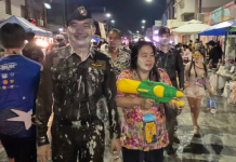 “บิ๊กไก่โคราช”ลุยสงกรานต์ย่าโมสร้างความอุ่นใจชาวบ้านเล่นน้ำปลอดภัย