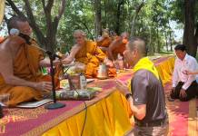 “ผู้การไก่โคราช”นำคณะปฏิบัติธรรมจิตอาสาถวายเป็นพระราชกุศลในหลวง