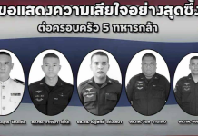 ”2พี่น้องผิวพรรณ-มูลนิธิพระราหู“ส่งตัวแทนเคารพศพ5วีรบุรุษอส.ทพ.บูเก๊ะซามี