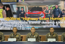 ตำรวจทางหลวงทลายเครือข่ายสแกมเมอร์ข้ามชาติ “Highway Scam Hunter EP.4”