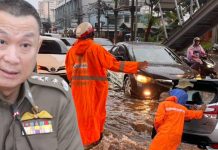 ศจร.ตร. ระดมกำลังจราจรรับมือฝนตกหนัก-น้ำท่วมขังทั่วประเทศ