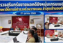 ตำรวจสุรินทร์ล็อกสีกากีทมิฬร่วมทีม2มือยิงฆ่าหนุ่มเทรนเนอร์
